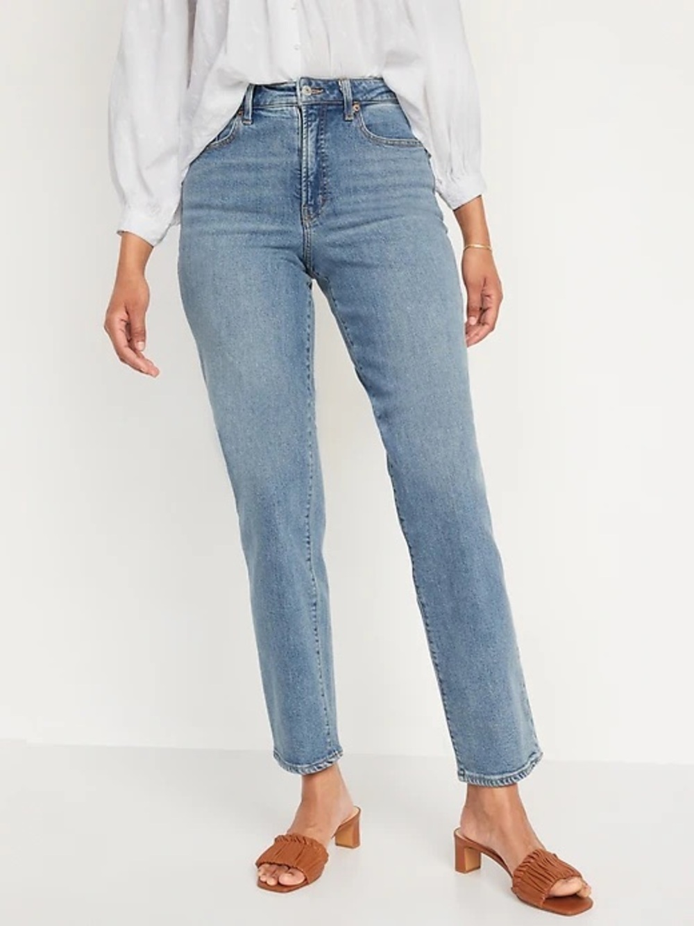 {Old Navy} "High Rise OG Loose" Blue Jasmine Straight Leg Jeans WJ211-54